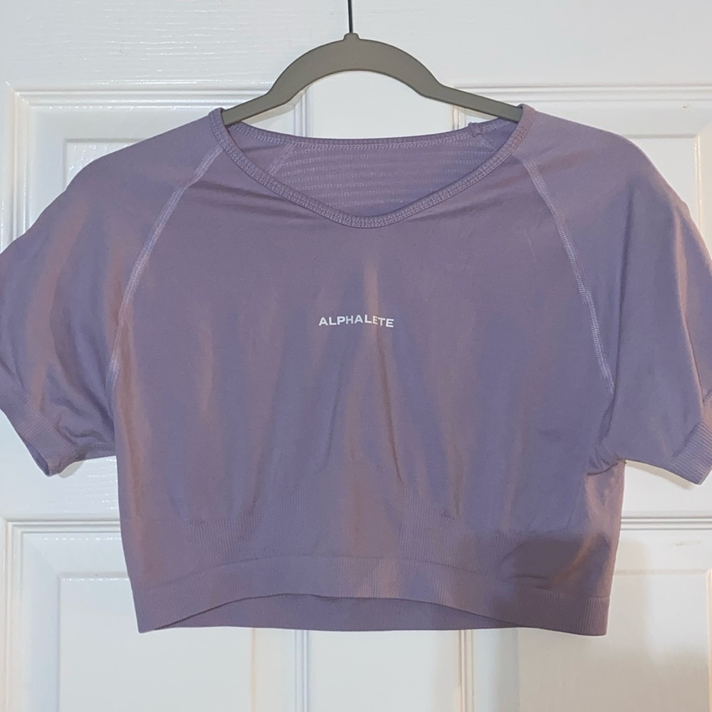 Alphalete Lavender Crop Top